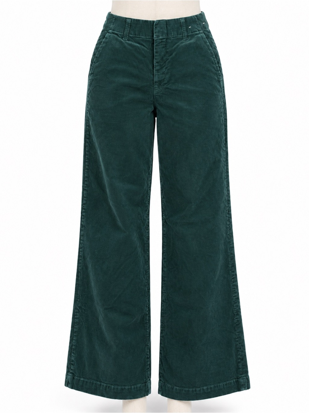UNIQLO Women’s Dark Forest Green Corduroy Wide Leg Pants Size S